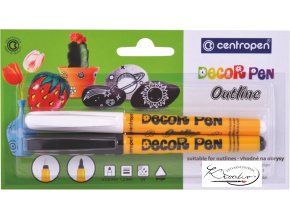 Dekorační popisovače 2 Centropen