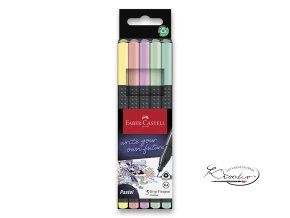 Fineliner Faber-Castell Grip - 5 barev, pastel