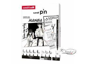 Uniball sada Manga - dárkový box - 8 linerů + SHALAKU mikrotužka
