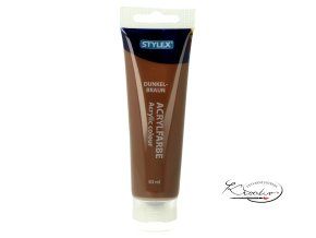 Akrylová barva Stylex 83 ml - Tmavě hnědá