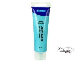 Akrylová barva Stylex 83 ml - Tyrkysová metalická