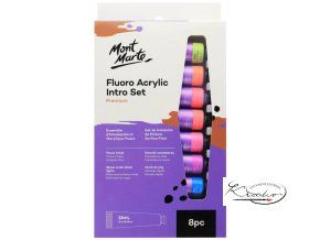 Akrylové barvy Monte Marte Fluo 8 x 18 ml