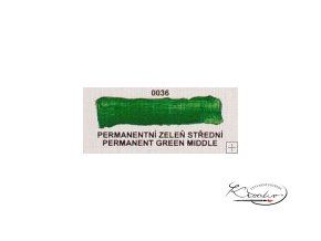 Olejová barva č. 0036 permanentní zeleň střední 20ml