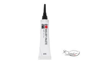 Reliéfní pasta Marabu 20ml - 070 bílá