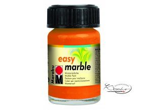 Mramorovací barva easy marble 15ml 013 oranžová