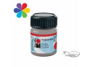 Porcelain Marabu 15 ml - 782 Stříbrná metalická