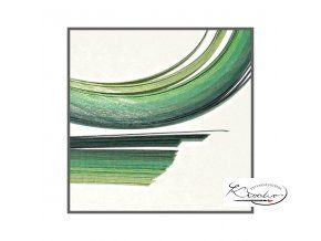 Papírové proužky 50x0,5cm set zelený