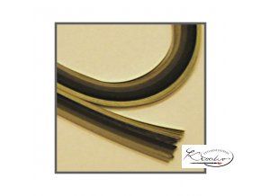 Papírové proužky 50x0,5cm set černo-bílý