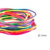 Nylonová saténová šňůrka 1,5 mm / 5 m - duhová