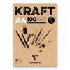 Blok Clairefontaine Brown Kraft - A4, 100 listů, 90 g